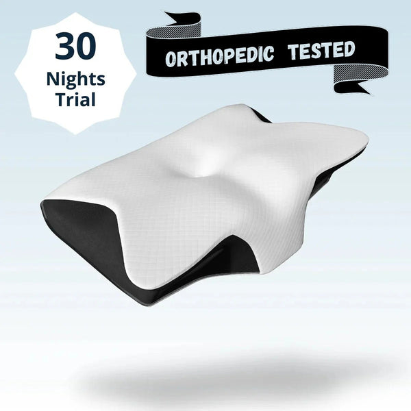 Orthopedic Memory Foam Pillow – Pain Relief & Comfortable Sleep | وسادة رغوة الذاكرة الطبية – تخفيف الألم ونوم مريح